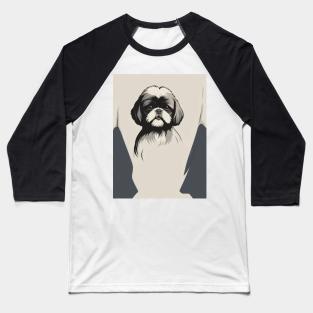 Shih Tzu Dog 1 - Japanese Retro Art Baseball T-Shirt